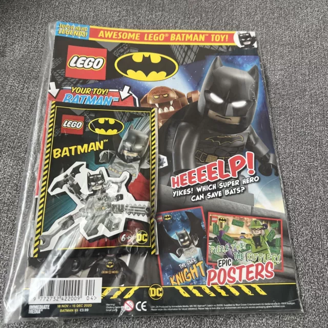 LEGO Batman Magazine DC issue 10 with tools, weapons minifigure sealed foil bag