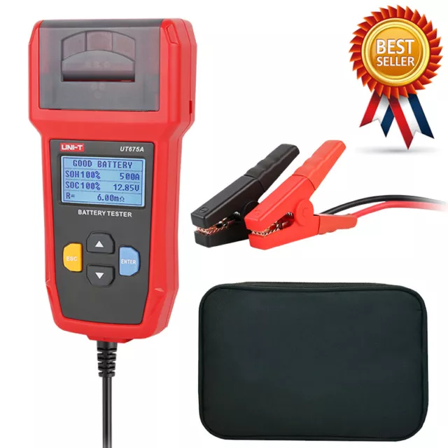 UNI-T UT675A Car Battery Tester Charger Analyzer 12V24V Voltage Battery Test ⊕IK