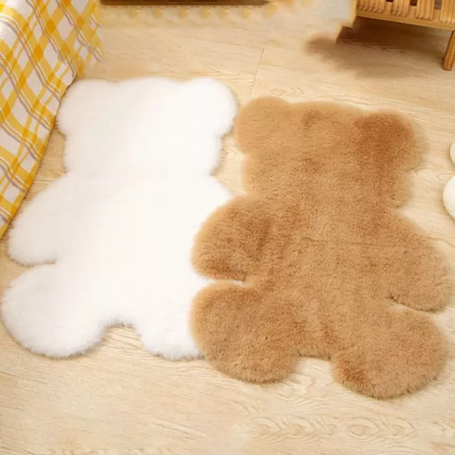 Rabbit Hairy Home Textile Cartoon Bear Mat Fluffy Decorative Door Pad Carpet