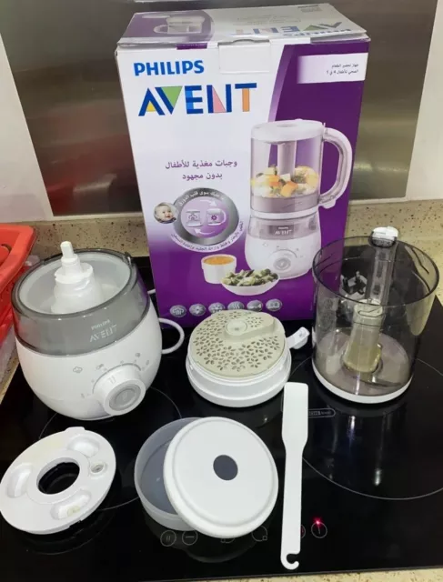 Philips Avent 4-in-1 Healthy Baby Food Maker; cook, blend, store & Reheat (Used)