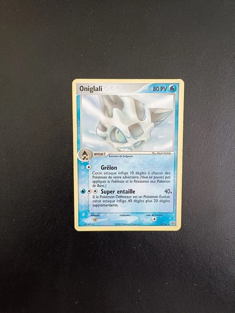 Carte Pokémon RARE Oniglali 13/106 EX Emeraude Bloc EX FR
