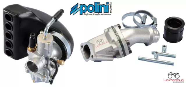 Polini Kit Carburatore 24 E Collettore Lamellare Per Piaggio Vespa 50 Special