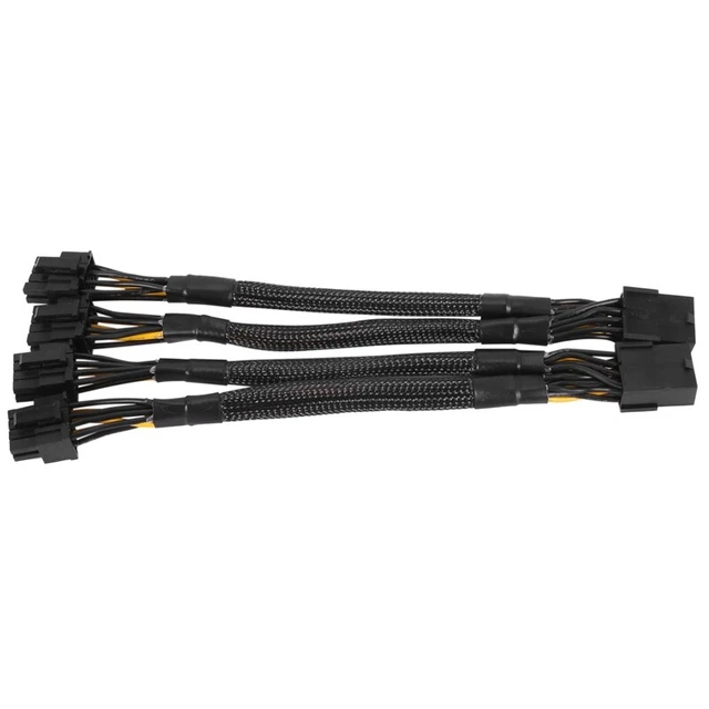 1X(GPU PCIe 8 Pin Female to Dual 2X 8 Pin (6+2) Male PCI Express Power Adapter B