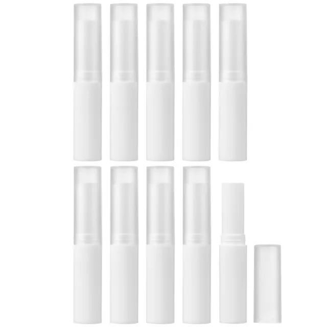 10 tubos de brillo de bálsamo labial recargables para artesanía hágalo usted mismo