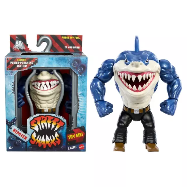 Mattel Street Sharks 30Th Anniversary - Ripster Action Figure! *Presale* Wow!