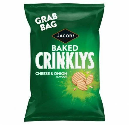 Jacob's Crinklys Fromage & Oignon - 50 g - Paquet de 1