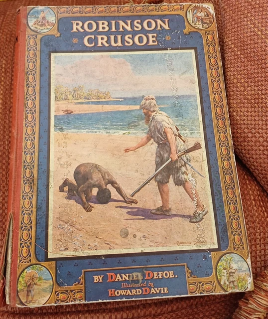 ROBINSON CRUSOE DANIEL Defoe Book Vintage Antique £15.05 - PicClick UK