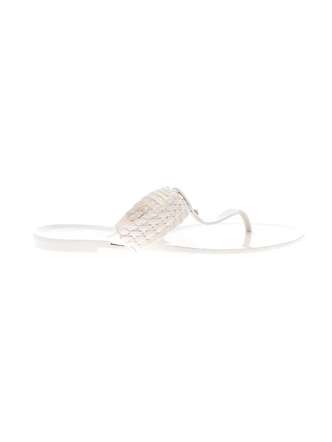 Jack Rogers Women White Flip Flops 8
