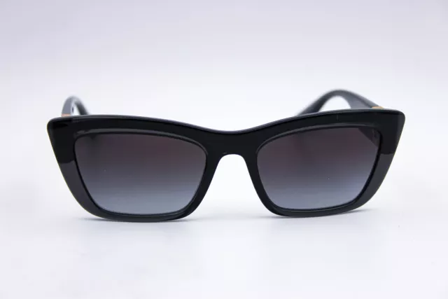 Dolce & Gabbana Dg 6171 3257/8G Black Cat Eye Sunglasses 54-19-145