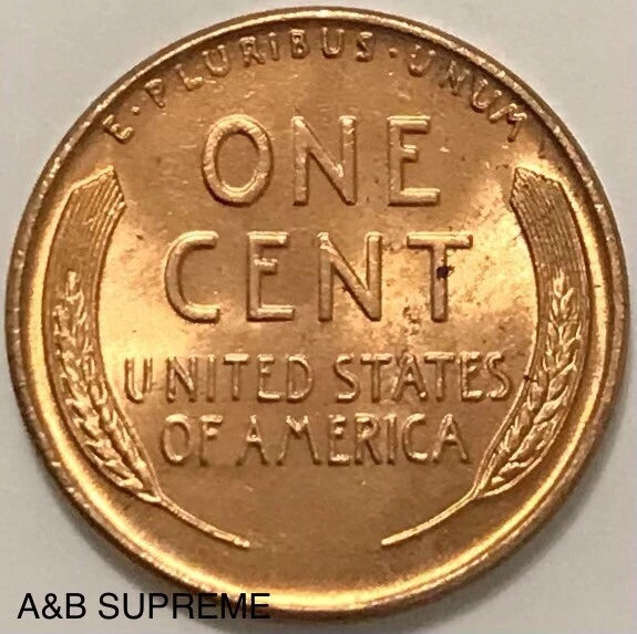 1944 Lincoln Wheat Cent Bronze Penny Gem Bu Uncirculated 3