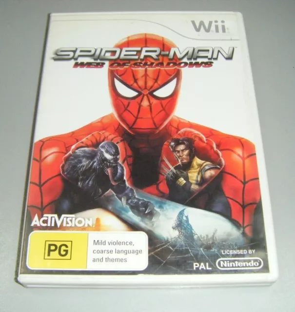 SPIDER-MAN WEB OF Shadows PC GAME DVD - USED - WITH MANUAL - GOOD