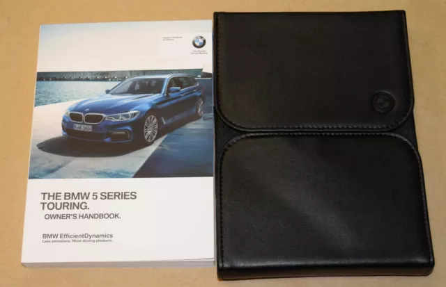 GENUINE BMW 5 SERIES TOURING G31 2017-2019 HANDBOOK iDRIVE OWNERS MANUAL PACK