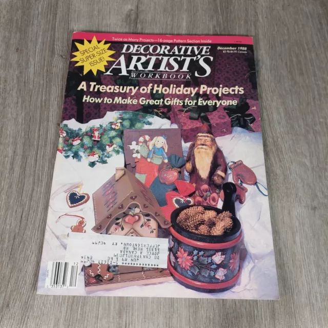 Libro de trabajo de artistas decorativos diciembre 1988 Tesoro de proyectos navideños especial