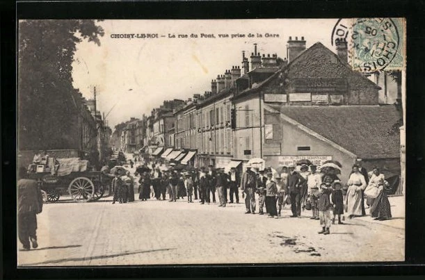 CPA Choisy-le-Roi, La rue du Pont, vue prise de la Gare 1905