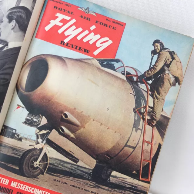 1956 Royal Air Force Flying Review 12 Issues Jet Fighter Aircraft Ww2 Raf Pilot