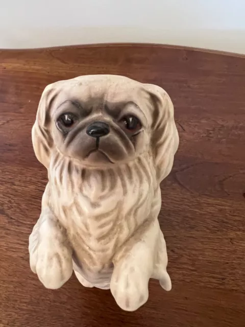 Vintage Beswick England Pekinese Dog Figurine - 5.5"