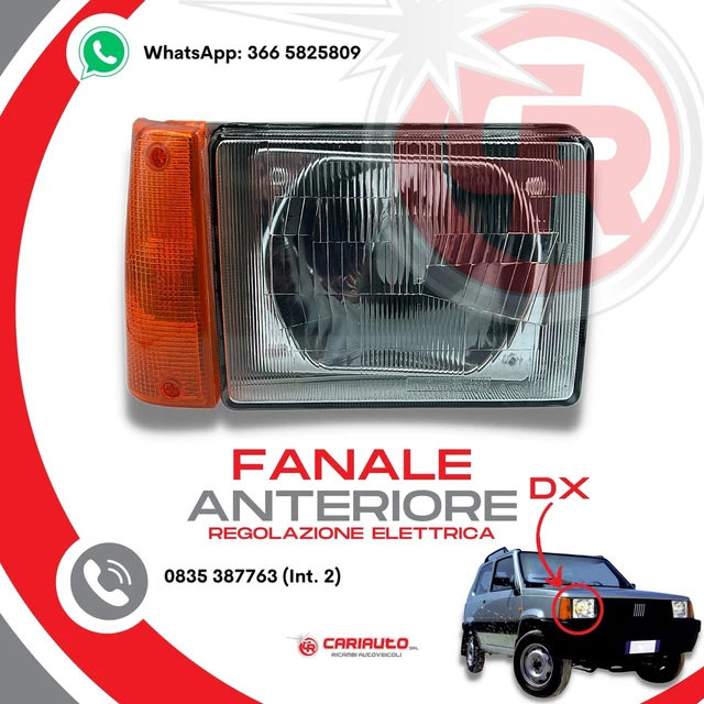 thumbnail image 2 of Left Rear Tail Light For Fiat Panda SX (1986-2003) - Without Portal Am 2 of 6