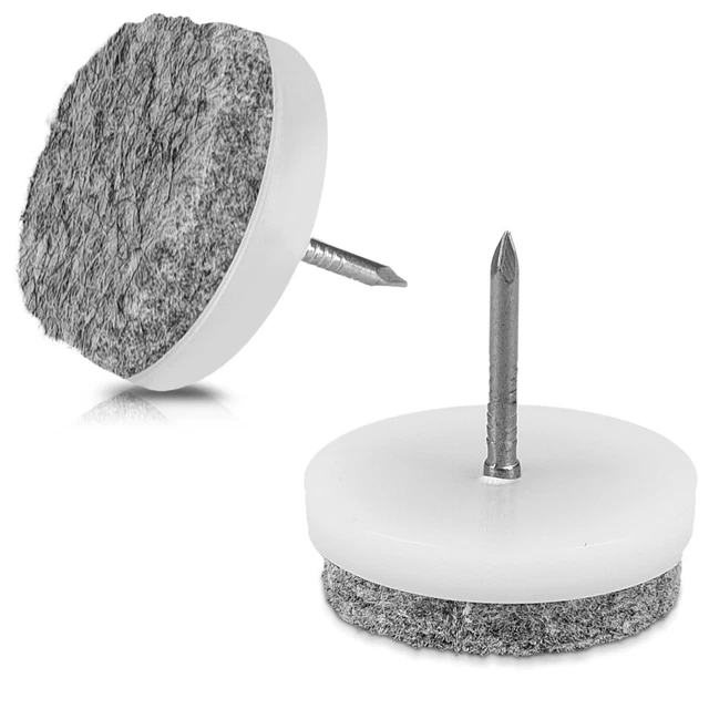 Pack de 20 tacos de fieltro redondos para sillas y muebles de 24MM Navaris