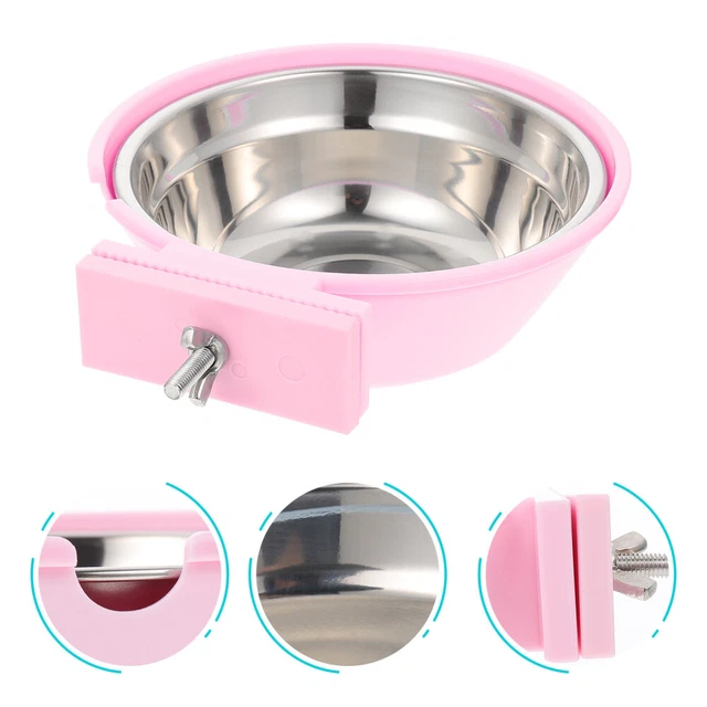 Pet Cage Hanging Feeder Hanging Bowl Auto Feeder Puppy Cage Feeder