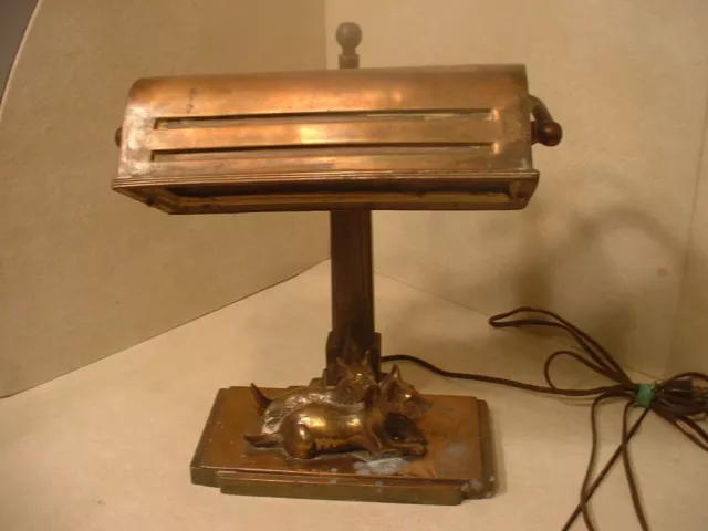 Vintage Art Deco Frankart Scotty Dog Table Lamp