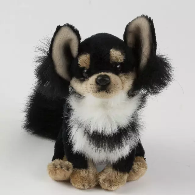 Chihuahua Cuddly Toy 15 cm Sitting Black Dog 2