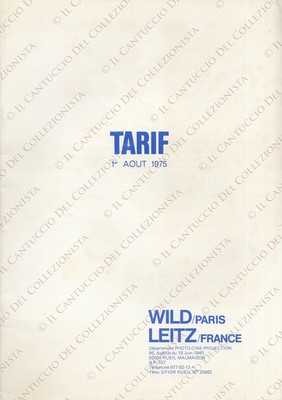 1969 Leitz France Tarif prix catalogue Cinema Photo *booklet 