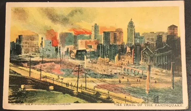 Antique Postcard The Hook And Ladder Chicago