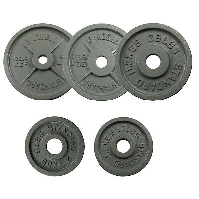 2inch Olympic Weight Plates Cast Iron Weight Lifting Fitness 5 10 20 25 35 45 lb