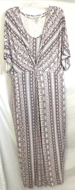Haute Hippie Tribe Wrap Maxi Dress "Bailey"  Sz XL Purple A374910 Women BB377