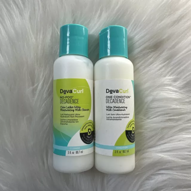 Deva Curl No-Poo Decadence 3 oz & One Condition Decadence 3 oz Travel Size