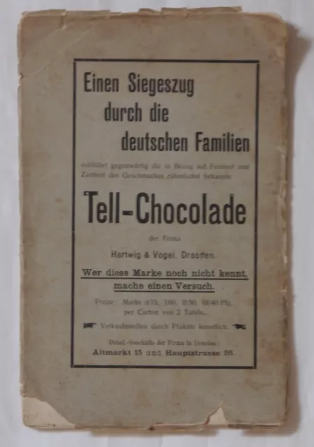 Tell Chocolade - Stadtplan Dresden - Rarität!!! - Hartwig & Vogel Dresden