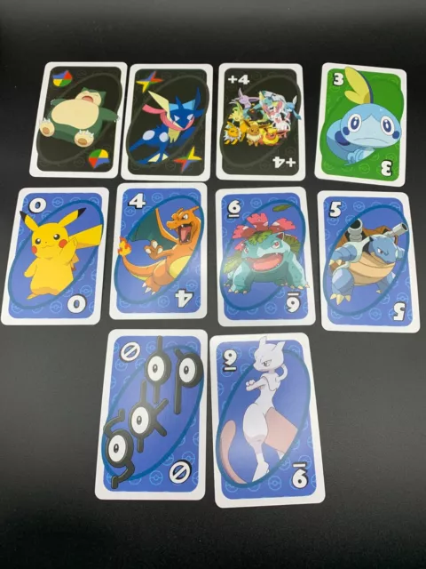x10 Uno Pokemon Cards Lot Promo Rare Near Mint Japanese Mattel NM