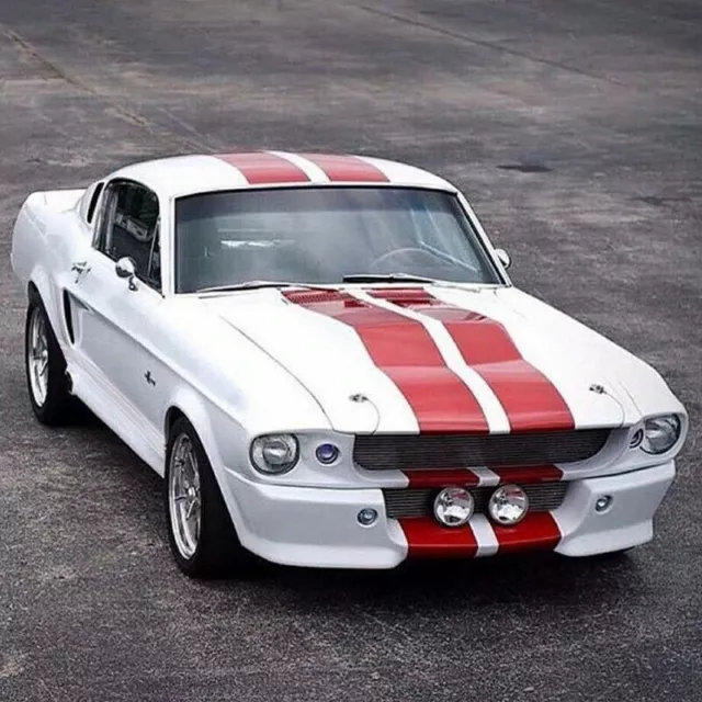 Decal Sticker Stripe Kit for Classic Ford Mustang 67-73 Fastback Hardtop Shelby 2