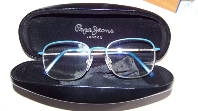 Brillengestell Pepe Jeans PJ1328 silber blau Brille Brillenfassung