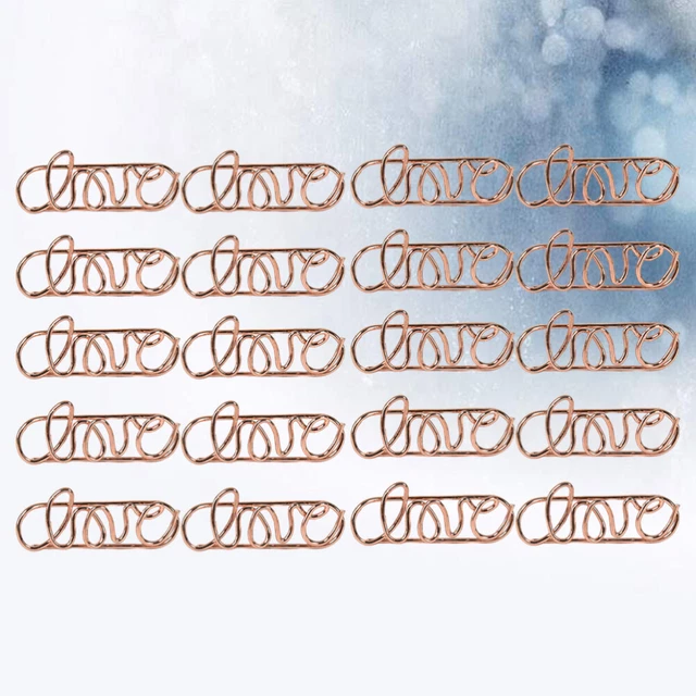 20 Pcs Büroklammer Aus Metall Hochzeitsmappe Buchstabe Kind