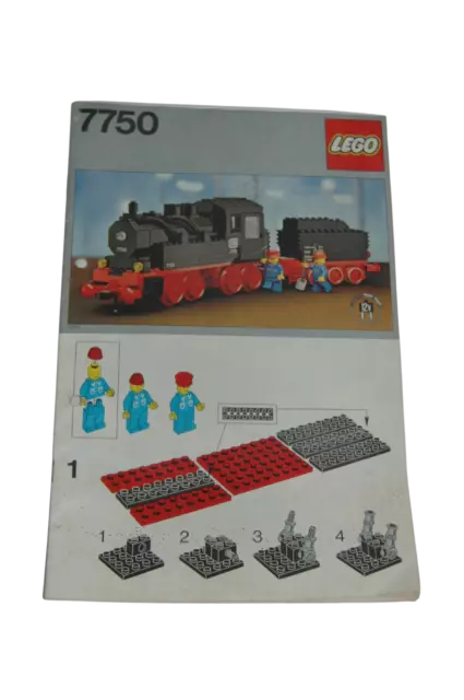 Lego® Eisenbahn TRAIN 7750 12V Bauanleitung BA Bauplan INSTRUCTIONS ZUG