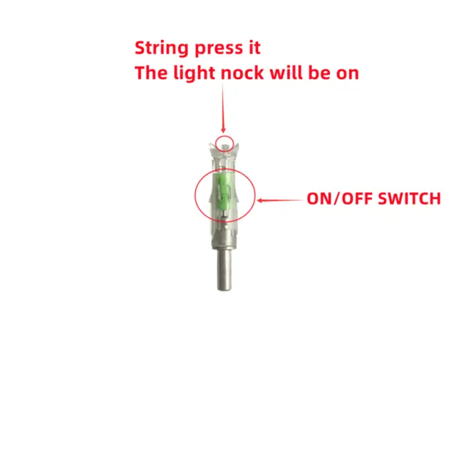 Lighted Nocks for Crossbow Bolts .299/7.6mm Inside Diameter Led Nocks Hunting 3