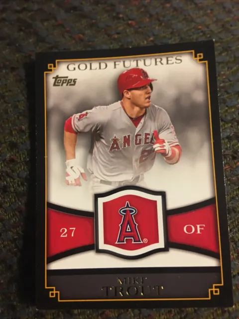 2012 Topps Gold Futures Mike Trout Rookie Card RC GF-16 Black Border