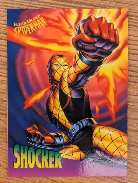 1995 Fleer Ultra Spiderman Shocker #4 Ralston Foods Cereal Promo Card