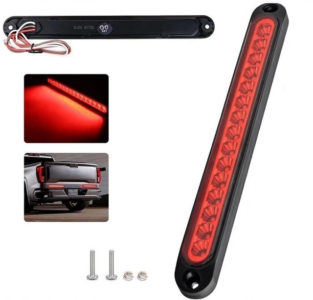 Luce LED 24V Per Rimorchio - Doppia Funzione Bianca/Rossa Per Targa - Foto 12