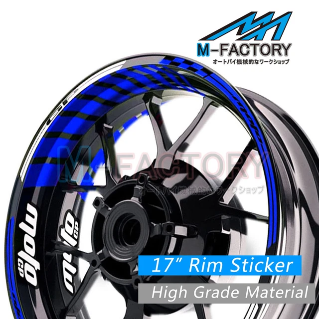 White Racing MOTO Wheel Decal Stickers For Ducati Monster 750 1997-2011