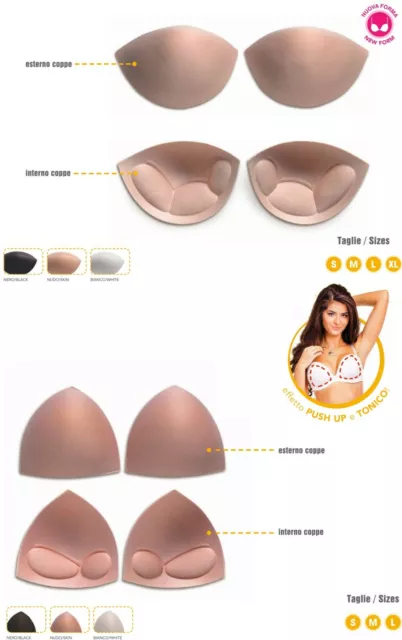 COPPE REGGISENO MARBET Push Up Abito Vestito Costume Imbottite