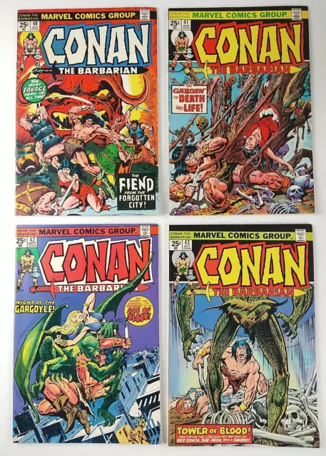 Conan The Barbarian #40 41 42 43 (1974 Marvel Comics) 8.0-9.0 Comics Lot, Nice