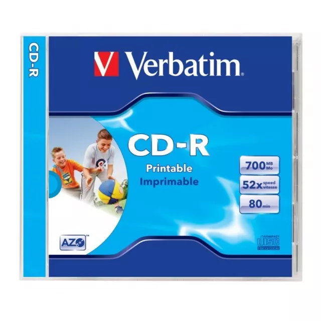 CD-R 700MB / 80 MN DataLifePlus VERBATIM Imprimable 52X - BOITE