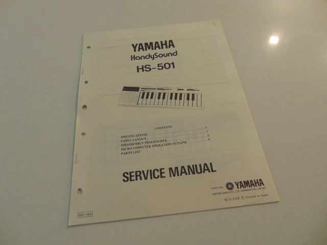 VINTAGE YAMAHA HANDYSOUND HS-200 Electronic Keyboard Rare