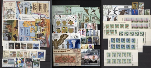 Finnland Blocks, Folienblätter aus 1985 - 1999 postfrisch