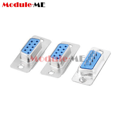 Male x 1, Female x 1 2Pcs DB9 Breakout Connector COMOPEZ 9 Pin D-SUB Adapter Plate Connectors Db9 RS232 Serial to Terminal Board Signal Module 