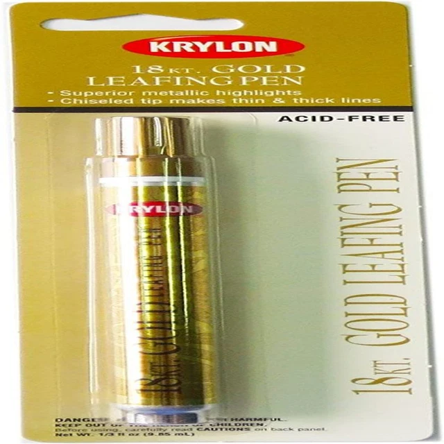 Krylon K09901A00 Leafing Pen, Gold, .33 Ounce, 1 Count (Pack of 1) Gold