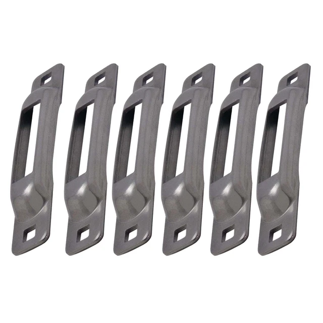 Unfinished SNAP-LOC E-Track Single Strap Anchor 6-Pack
