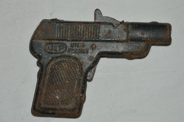 Pistolet Jouet Vintage JEP Baby Modèle A-20 - En Tôle - Occasion